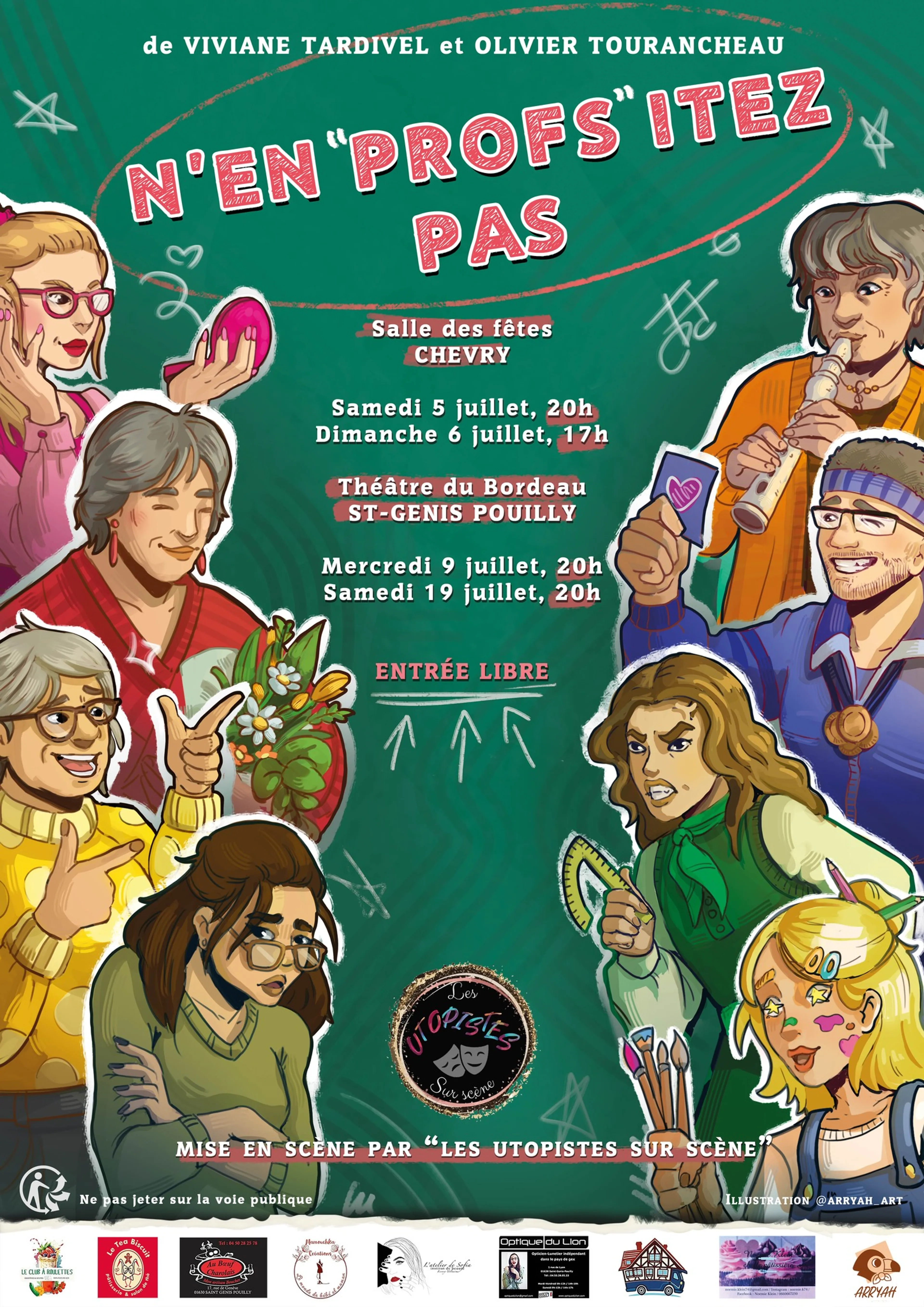   N’EN «PROFS»ITEZ PAS ! - Les Utopistes sur scènes 