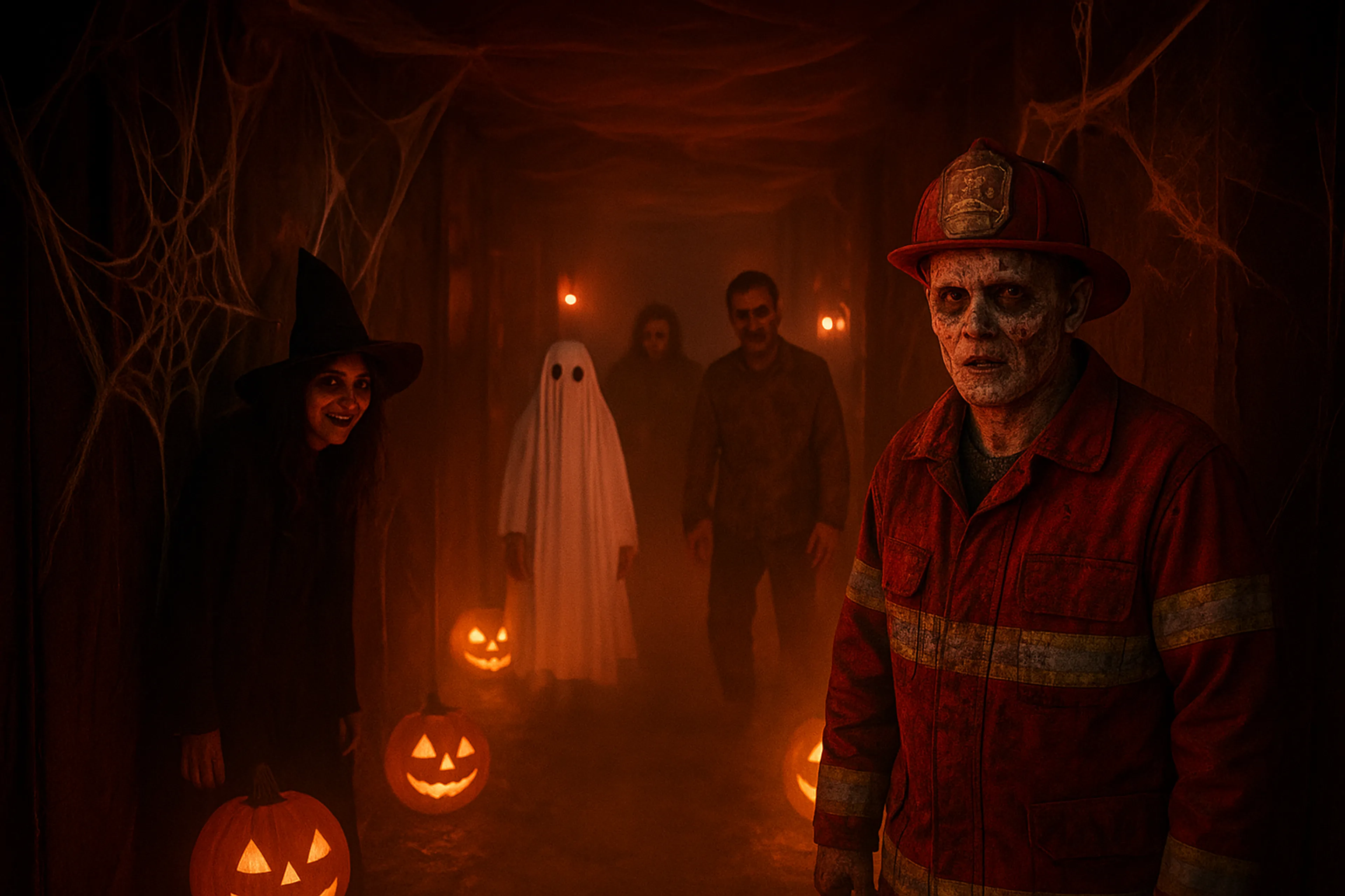 Halloween à la caserne des pompiers !