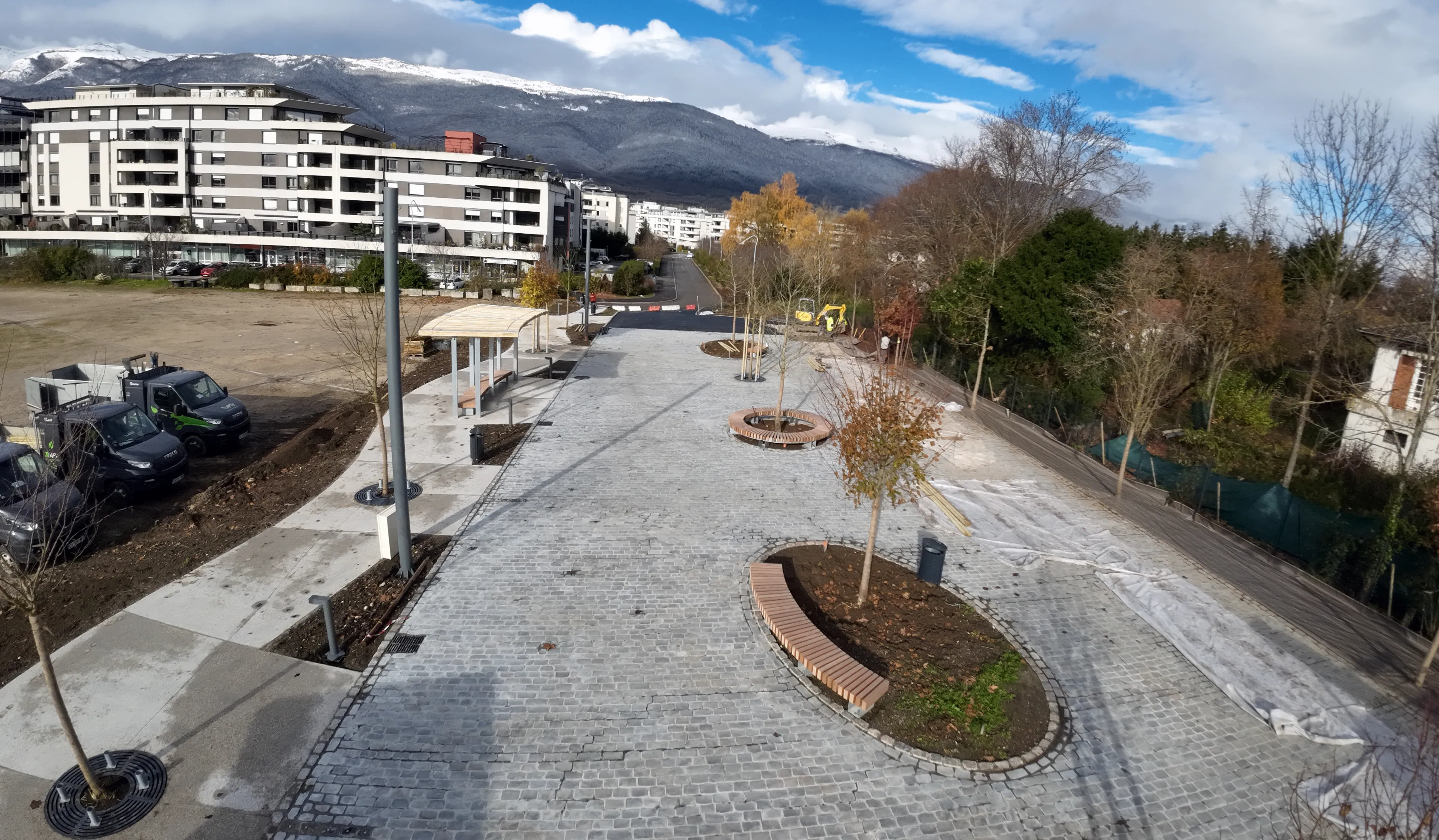 La nouvelle place se dessine près du Centre culturel Jean Monnet